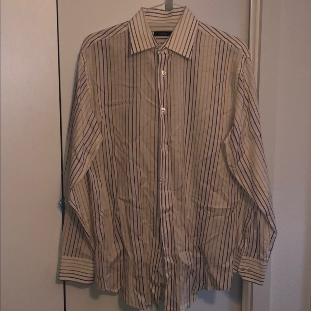 Alfani Button Up L/S Shirt Mens M